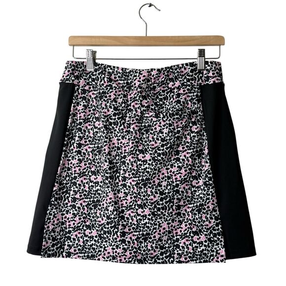 San Soleil Tennis Pickleball Skort SPF 50 Sz S Leopard Print Golf Pull On Pocket - Picture 2 of 9